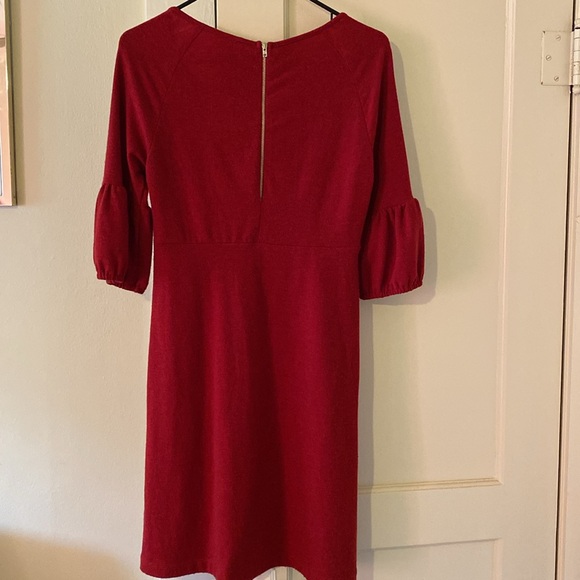 Maroon Knit Dress - Picture 2 of 8